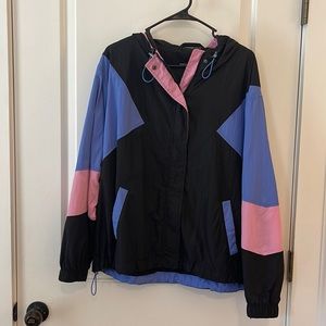 American Eagle 70s style jacket! Retro XL wind breaker.